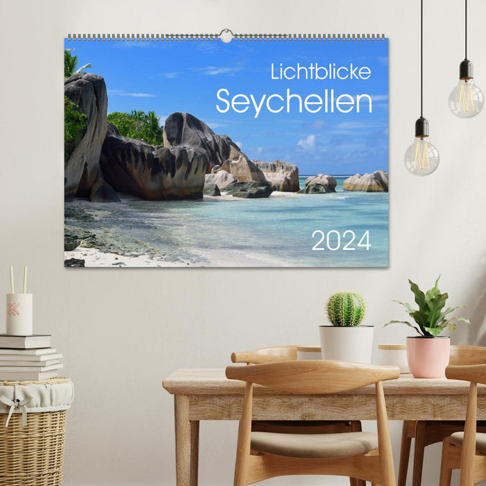Lichtblicke - Seychellen (CALVENDO Wandkalender 2024)