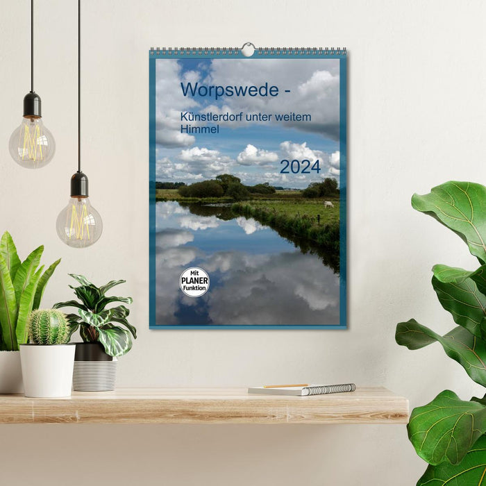 Worpswede - artists' village under a wide sky (CALVENDO wall calendar 2024) 