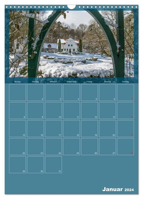 Worpswede - artists' village under a wide sky (CALVENDO wall calendar 2024) 