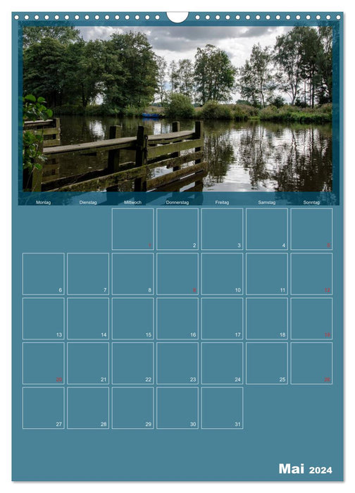 Worpswede - artists' village under a wide sky (CALVENDO wall calendar 2024) 