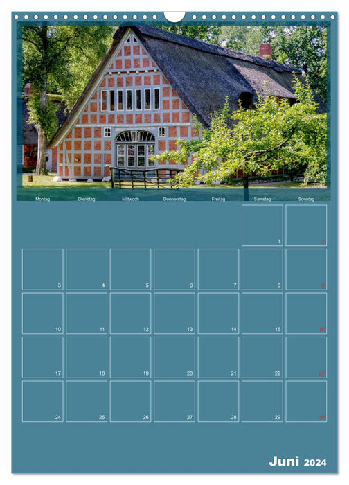 Worpswede - village d'artistes sous un ciel large (calendrier mural CALVENDO 2024) 