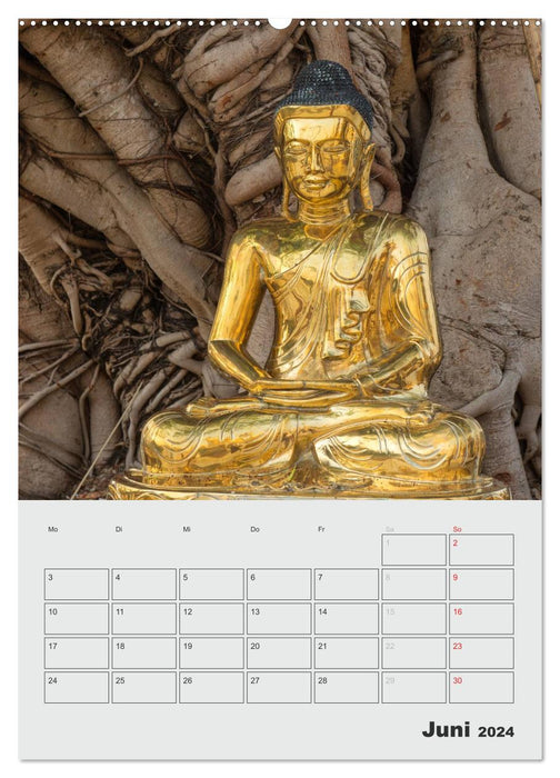 BUDDHA - Das sanfte Lächeln (CALVENDO Premium Wandkalender 2024)