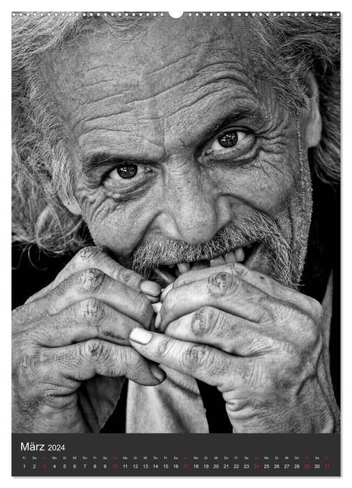 Homeless. The Faces of Poverty (CALVENDO Premium Wall Calendar 2024) 