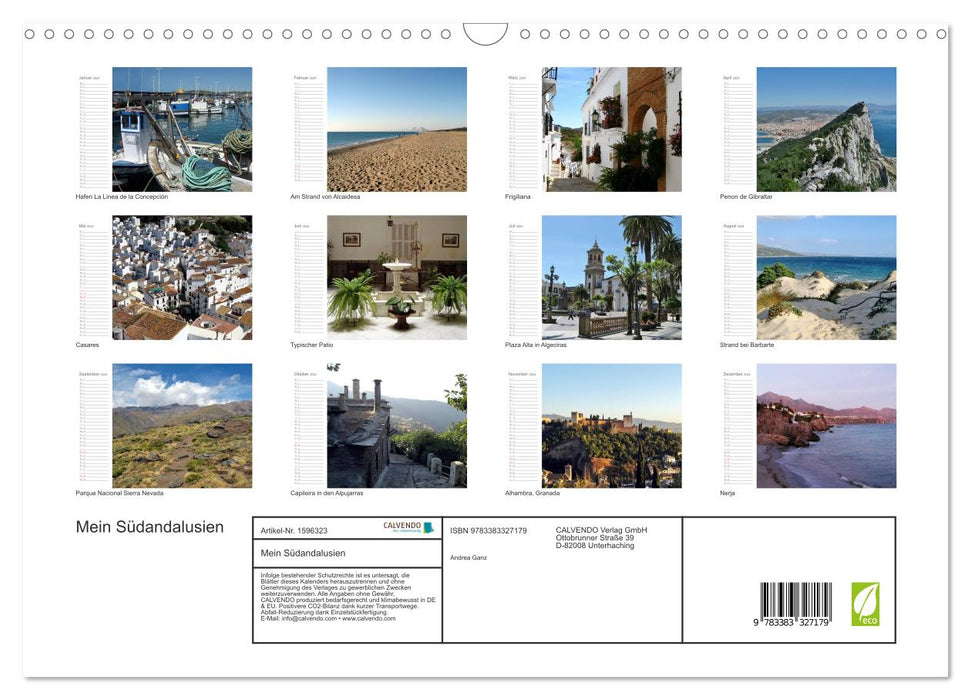 My South Andalusia (CALVENDO wall calendar 2024) 