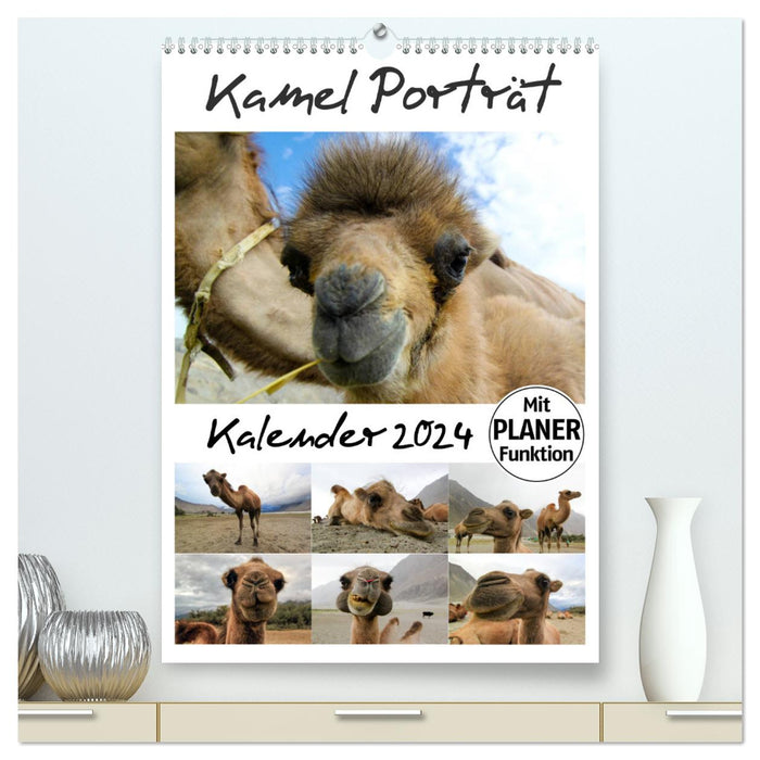 Portrait de chameau (Calendrier mural CALVENDO Premium 2024) 