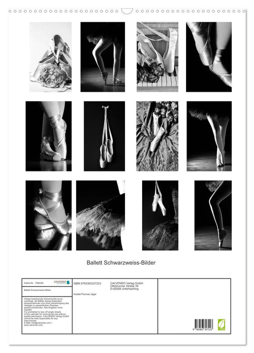 Ballet black and white pictures (CALVENDO wall calendar 2024) 