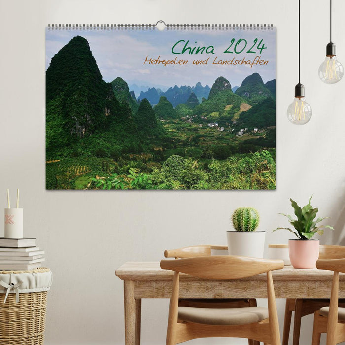 China 2024 - metropolises and landscapes (CALVENDO wall calendar 2024) 