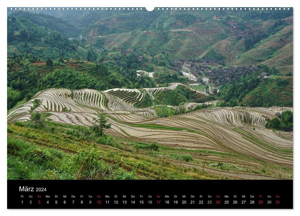 China 2024 - metropolises and landscapes (CALVENDO wall calendar 2024) 