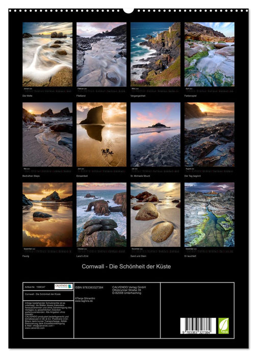 Cornwall - Die Schönheit der Küste (CALVENDO Premium Wandkalender 2024)