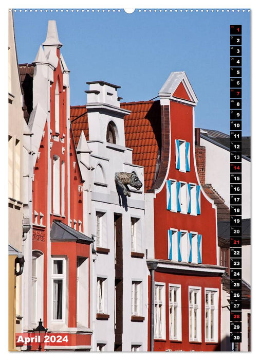 Zauberhaftes Wismar (CALVENDO Premium Wandkalender 2024)