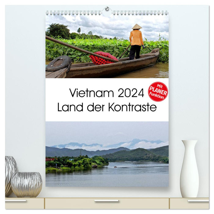 Vietnam 2024 Land of Contrasts (CALVENDO Premium Wall Calendar 2024) 