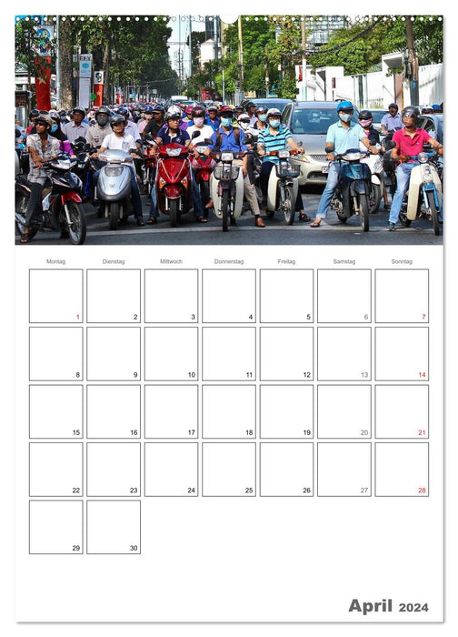 Vietnam 2024 Terre de Contrastes (Calvendo Premium Wall Calendar 2024) 