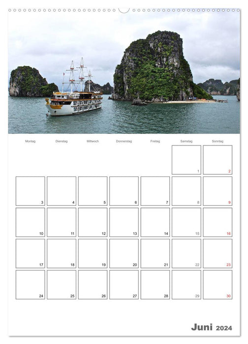 Vietnam 2024 Terre de Contrastes (Calvendo Premium Wall Calendar 2024) 