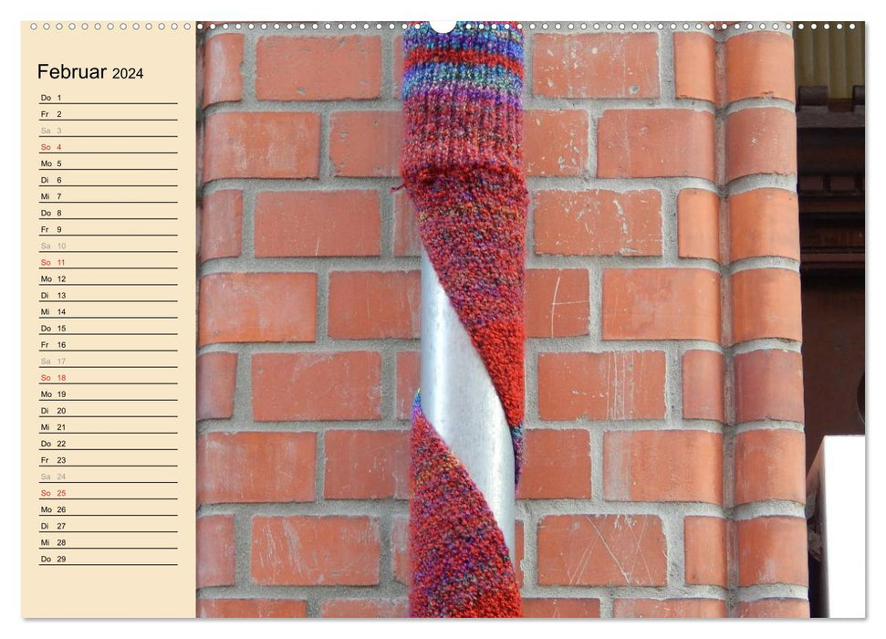 Urban Knitting Lüneburg (CALVENDO wall calendar 2024) 