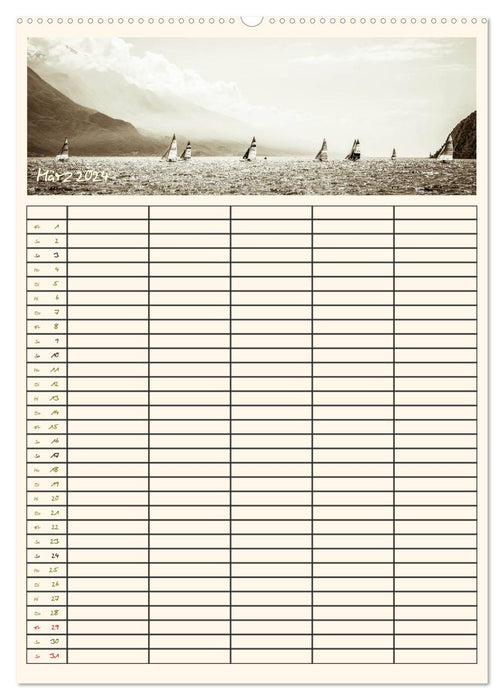 Lake Garda in the north - family planner 2024 (CALVENDO wall calendar 2024) 