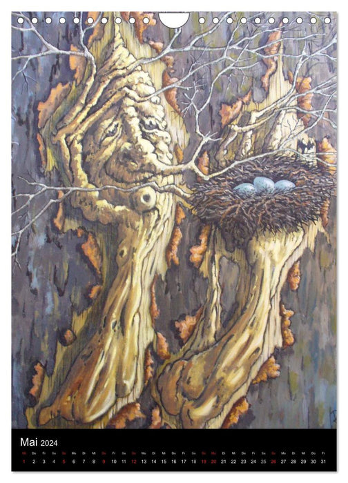 Les arbres racontent des histoires (Calendrier mural CALVENDO 2024) 