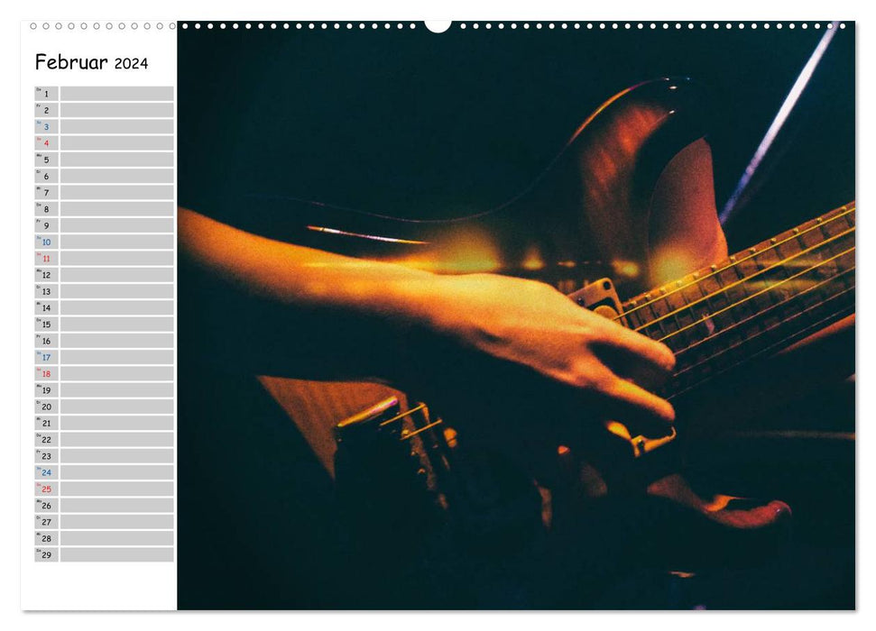 Guitars - Live (CALVENDO Premium Wall Calendar 2024) 