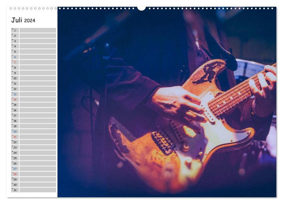Gitarren - Live (CALVENDO Premium Wandkalender 2024)