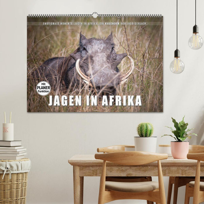 Moments d'émotion : la chasse en Afrique. (Calendrier mural CALVENDO 2024) 