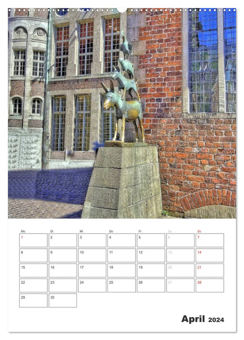 Points forts de Brême (calendrier mural CALVENDO 2024) 