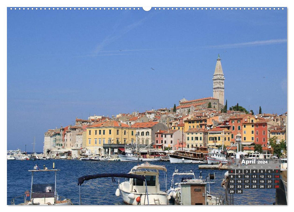 Croatia's travel destinations (CALVENDO Premium Wall Calendar 2024) 