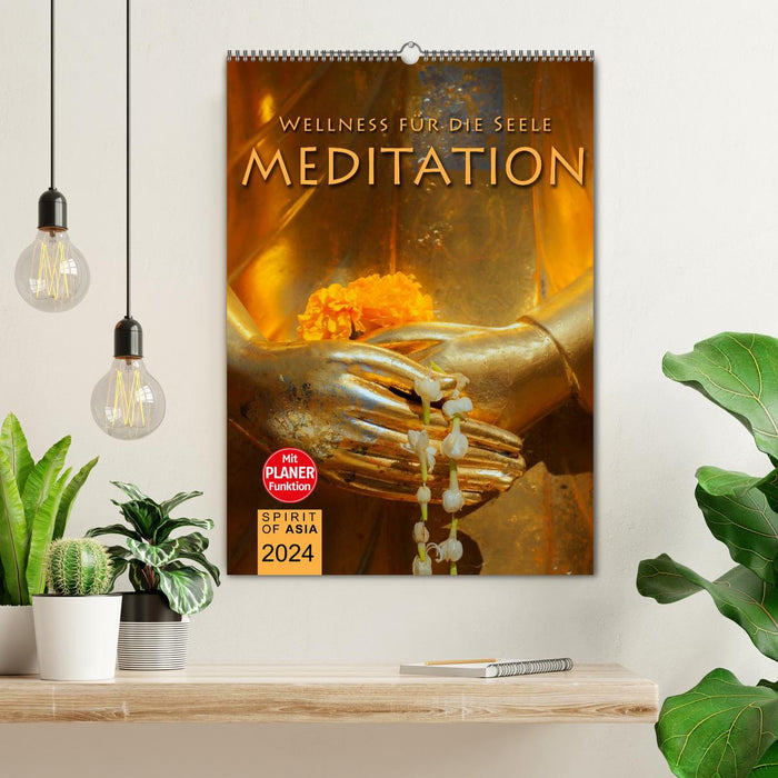 MEDITATION - Wellness für die Seele (CALVENDO Wandkalender 2024)