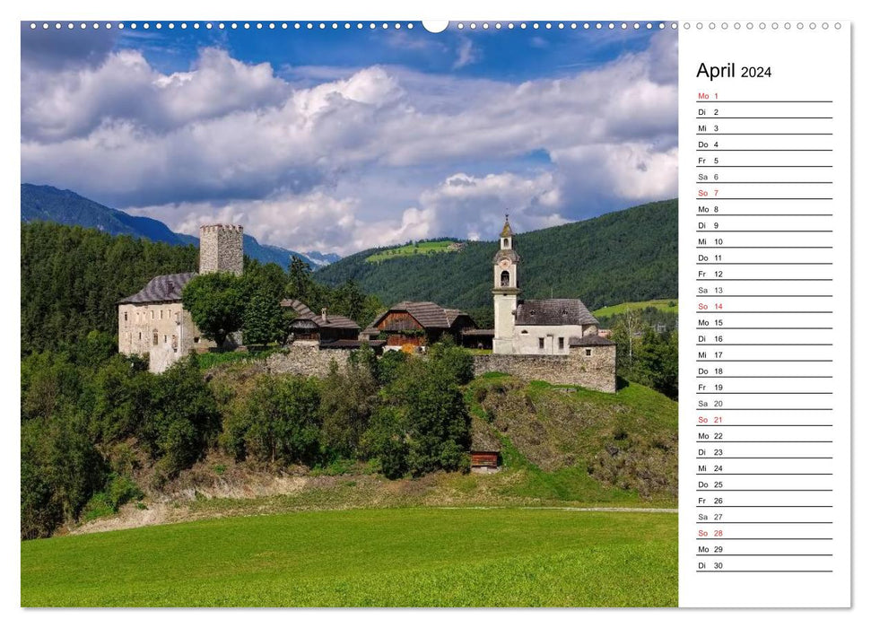Pustertal - La vallée verte du Tyrol du Sud (Calvendo Premium Wall Calendar 2024) 