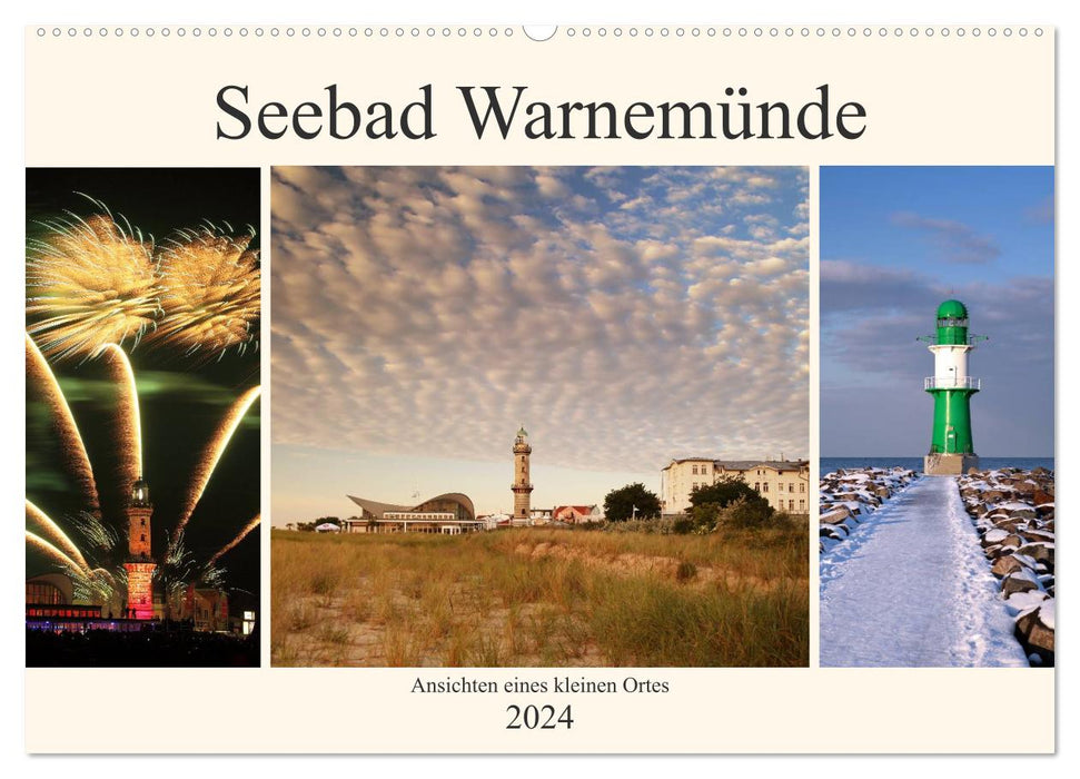 Seebad Warnemünde (CALVENDO Wandkalender 2024)