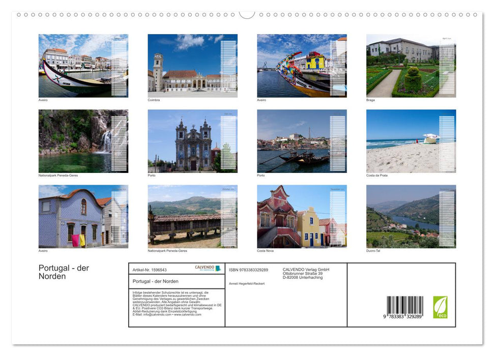 Portugal - le Nord (Calendrier mural CALVENDO Premium 2024) 