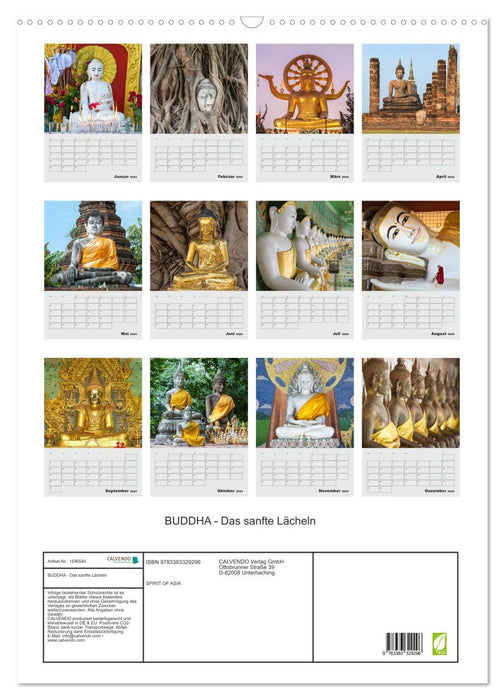 BUDDHA - The gentle smile (CALVENDO wall calendar 2024) 