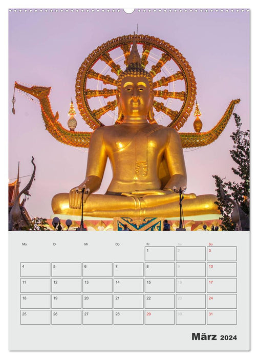 BUDDHA - Das sanfte Lächeln (CALVENDO Wandkalender 2024)