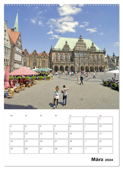 Highlights in Bremen (CALVENDO Premium Wandkalender 2024)