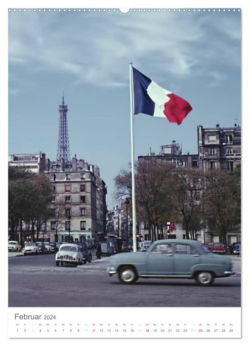 Paris, à l'époque... (Calendrier mural CALVENDO Premium 2024) 