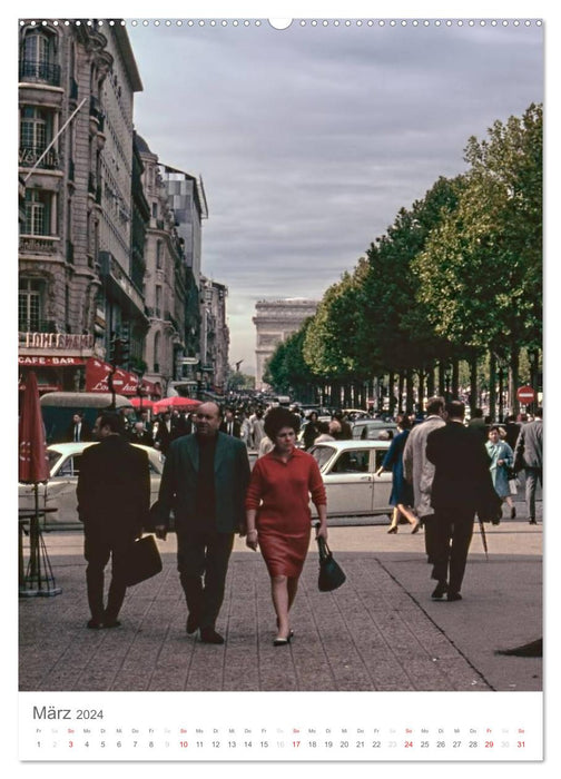 Paris, à l'époque... (Calendrier mural CALVENDO Premium 2024) 