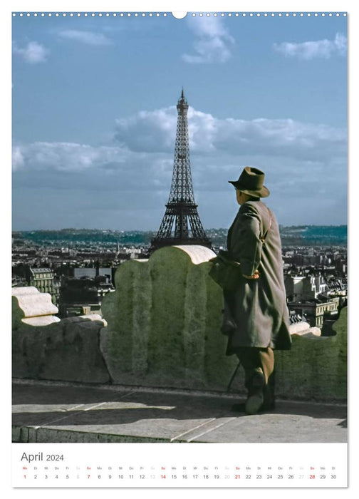 Paris, back then... (CALVENDO Premium Wall Calendar 2024) 
