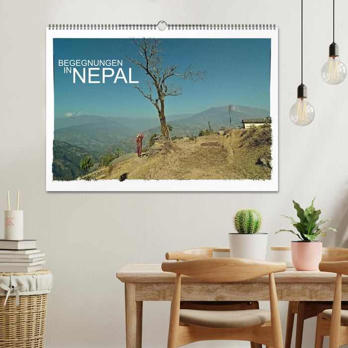ENCOUNTERS IN NEPAL (CALVENDO wall calendar 2024) 