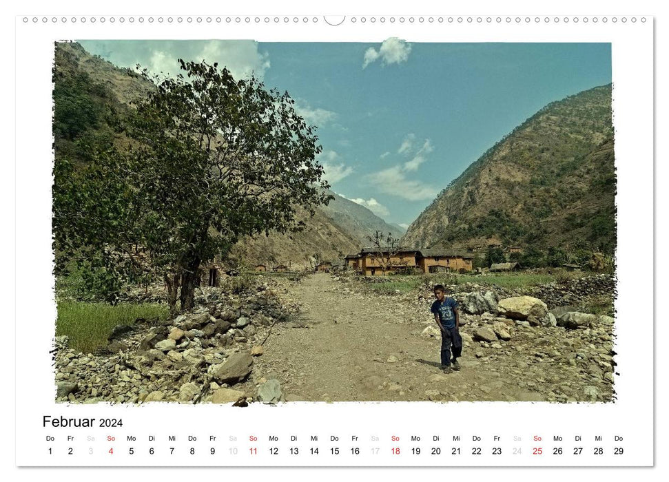 ENCOUNTERS IN NEPAL (CALVENDO wall calendar 2024) 