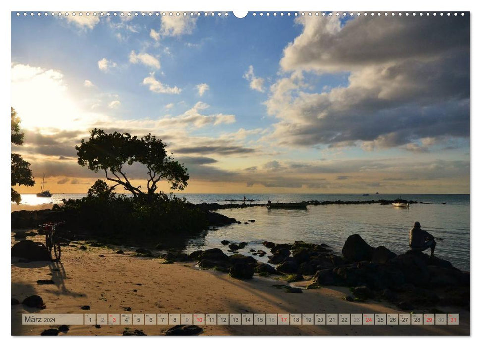 Träum dich nach Mauritius (CALVENDO Premium Wandkalender 2024)
