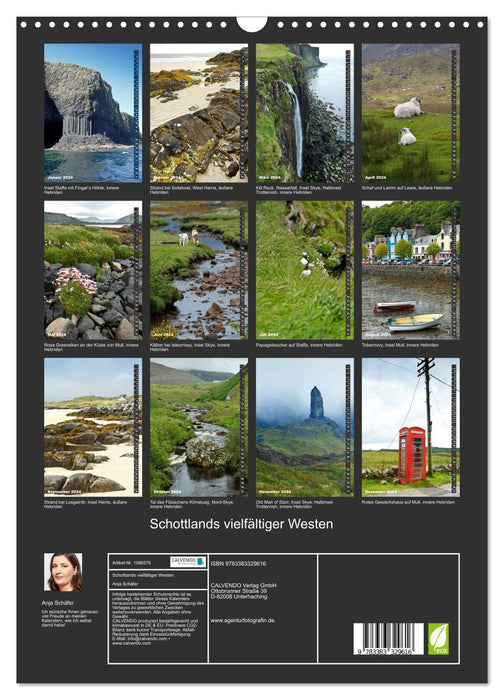 Scotland's Diverse West (CALVENDO Wall Calendar 2024) 