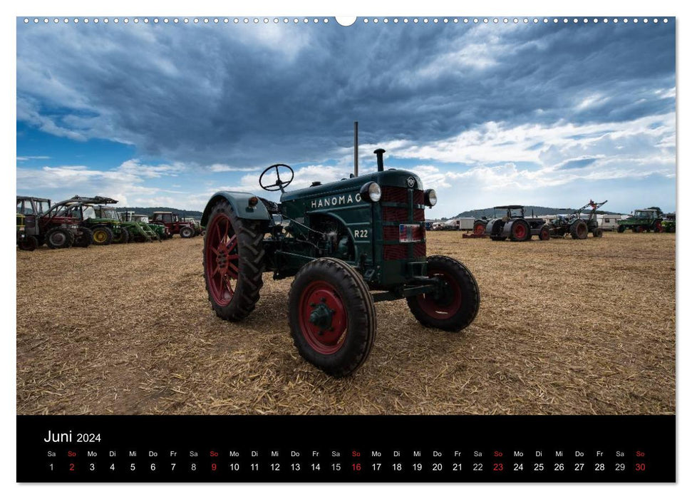 Rencontre de tracteurs à Esperde (Calendrier mural CALVENDO Premium 2024) 