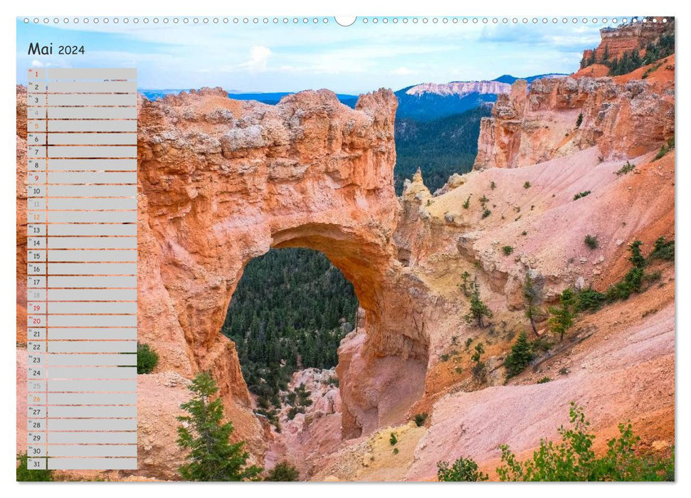 Les Canyons des États-Unis (Calendrier mural CALVENDO Premium 2024) 