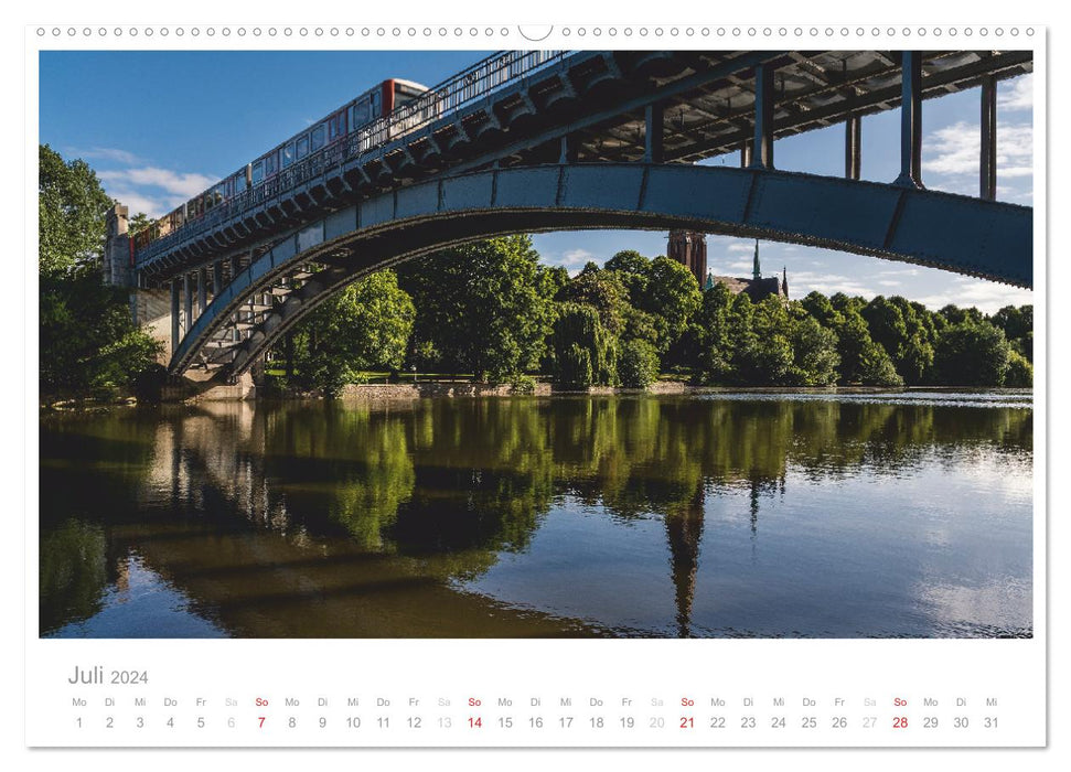 Vues de Hambourg (Calvendo Premium Wall Calendar 2024) 