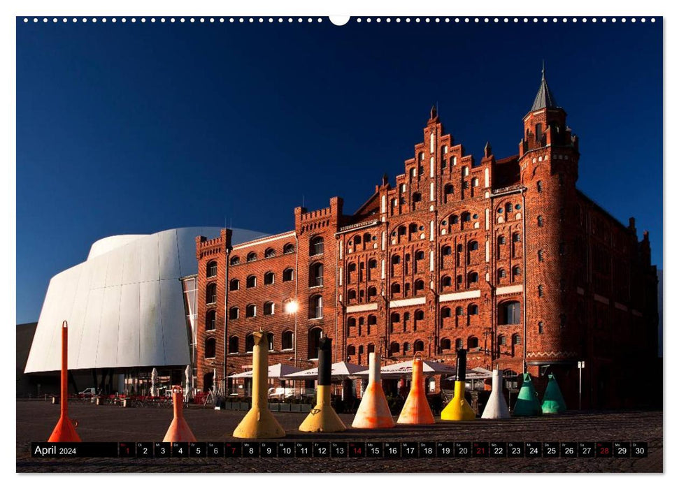 Baltic Sea Pearl Stralsund (Calvendo Premium Calendrier mural 2024) 