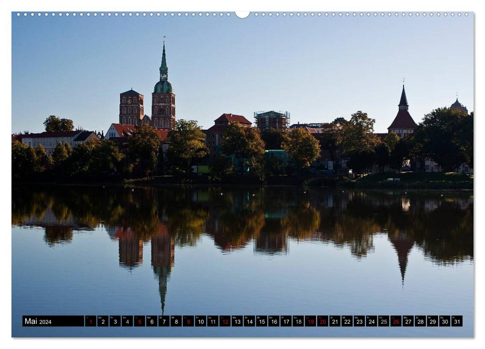 Baltic Sea Pearl Stralsund (CALVENDO Premium Wall Calendar 2024) 