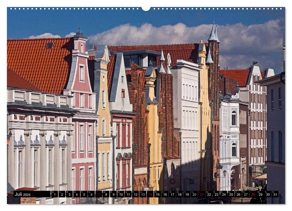 Baltic Sea Pearl Stralsund (CALVENDO Premium Wall Calendar 2024) 