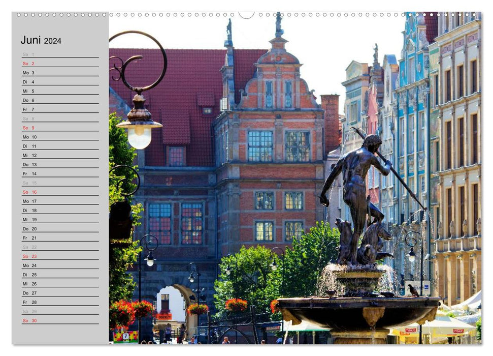 Eine Reise von Stettin nach Danzig (CALVENDO Premium Wandkalender 2024)