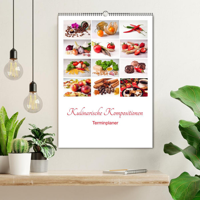 Culinary compositions - appointment planner (CALVENDO wall calendar 2024) 