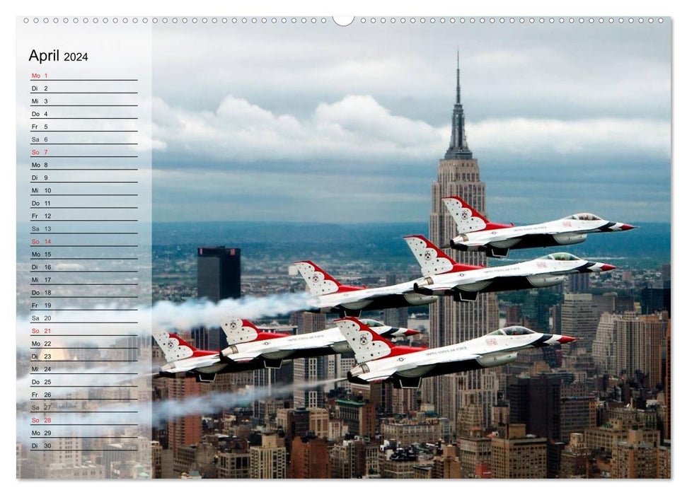 Avions de chasse USA (Calvendo Premium Wall Calendar 2024) 