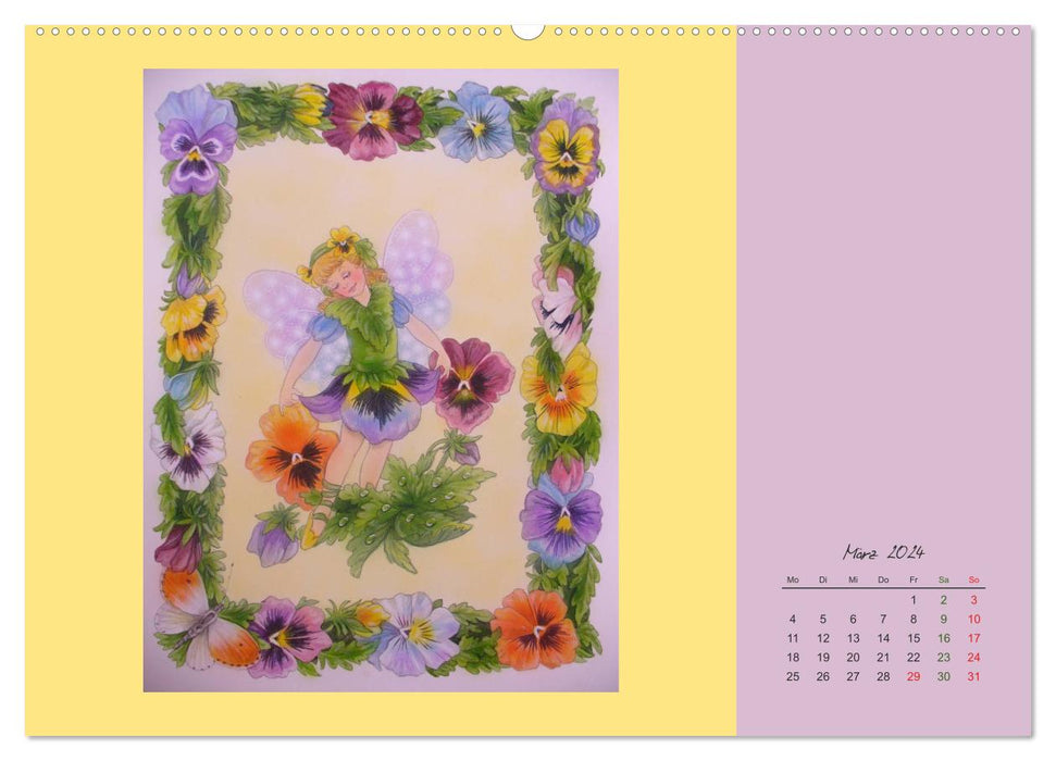 Blumen Elfen (CALVENDO Premium Wandkalender 2024)