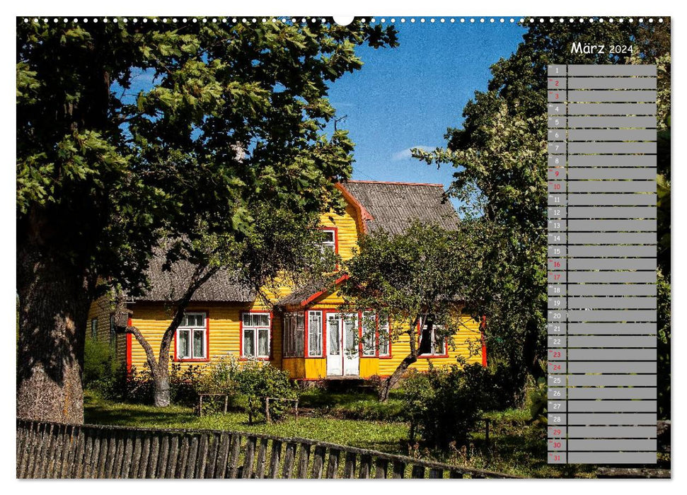 Lettland - Streifzüge durch das mittlere Baltikum (CALVENDO Wandkalender 2024)